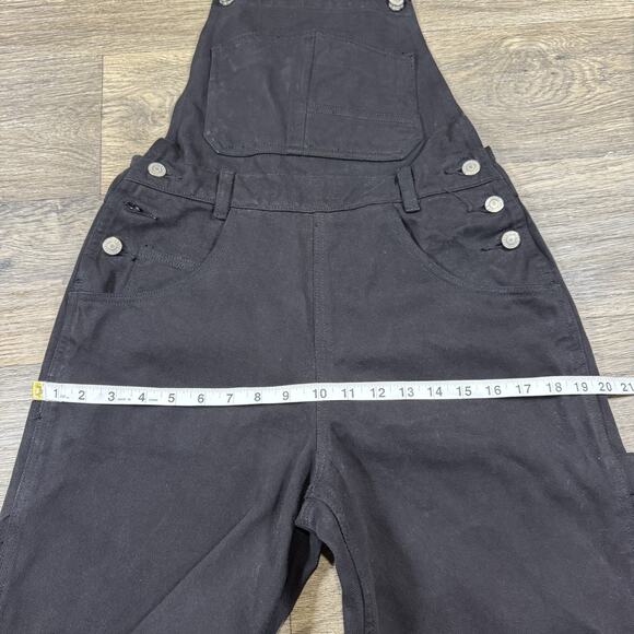 J Galt Jean Black Overall Size Small 100% Cotton Pockets - Picture 6 of 10